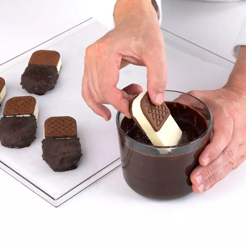 Silikomart Professional Bisc05 Mini Crock Silicone Ice Cream Sandwich Mold - 89 mm x 45 mm x h 20 mm - 938ml -