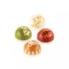 Silikomart Professional Choco Stamp B - 4 Christmas Designed Stamps for Chocolate Semisphere Molds - ø31 x h 19 mm