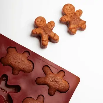 Mae 009896 SILMAE Professional Silicone Pastry Mold - Gingerbread M...