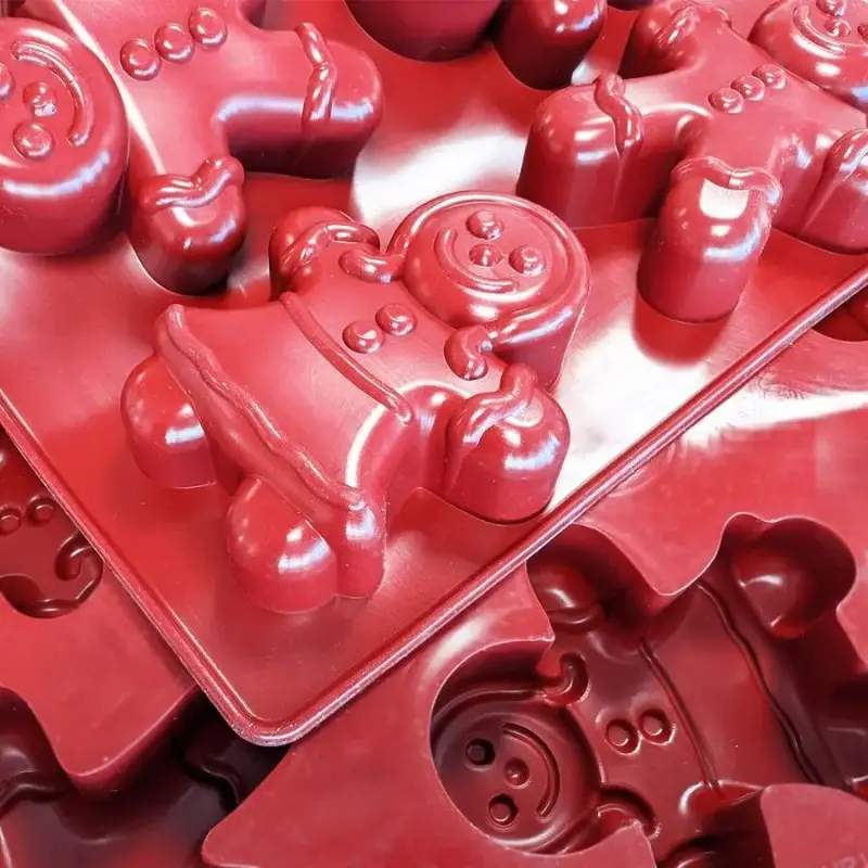 Mae 009896 SILMAE Professional Silicone Pastry Mold - Gingerbread M...