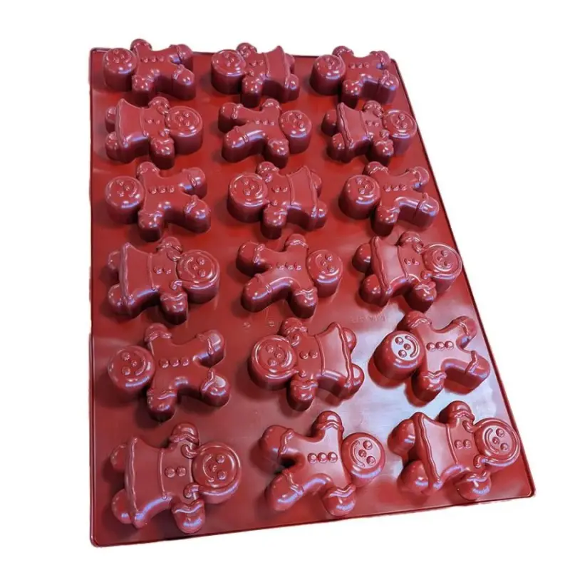 Mae 009896 SILMAE Professional Silicone Pastry Mold - Gingerbread M...