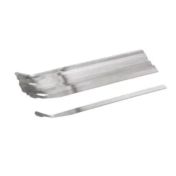 Matfer Bourgeat Carbon Steel Baker’s Blade/Bread Lame with Medium Round Tip - Pack of 12 - 4.75"