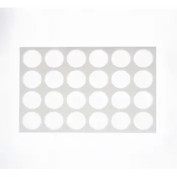 Plastic Galette Chablon Stencil Board - Ø 80 mm - 24 Circles