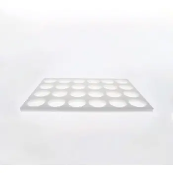 Plastic Galette Chablon Stencil Board - Ø 80 mm - 24 Circles