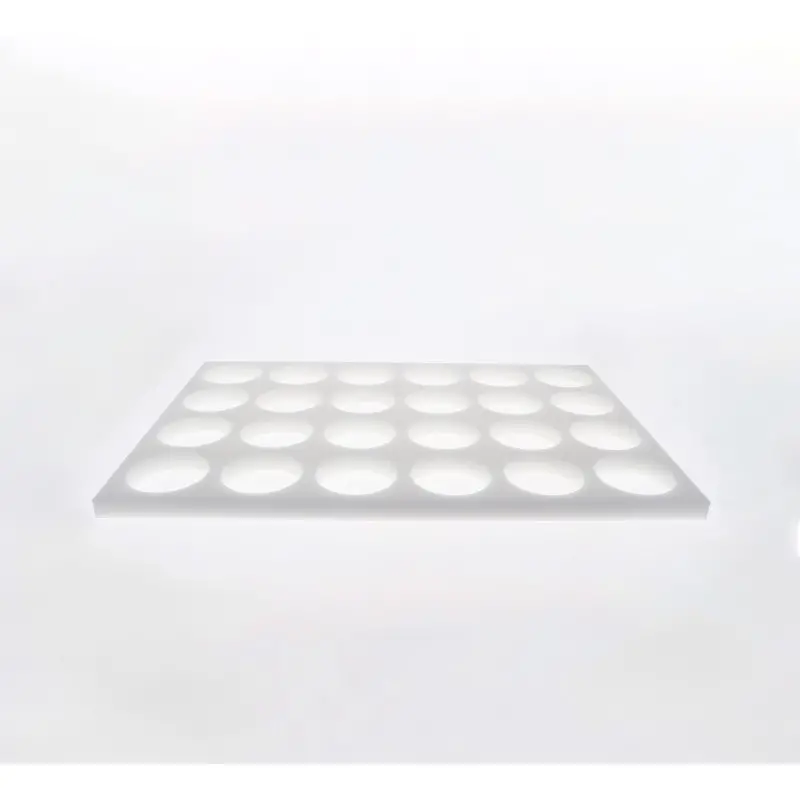 Plastic Galette Chablon Stencil Board - Ø 80 mm - 24 Circles