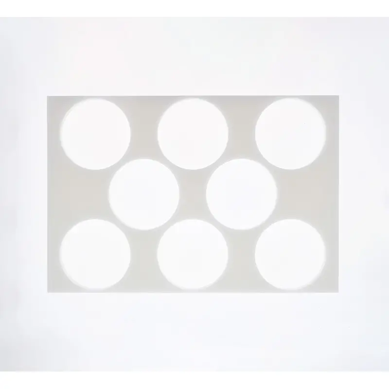 Plastic Galette Chablon Stencil Board - Ø 140 mm - 8 Circles Plastic Galette Chablon Stencil Board - Ø 140 mm - 8 Circles