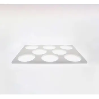Plastic Galette Chablon Stencil Board - Ø 140 mm - 8 Circles