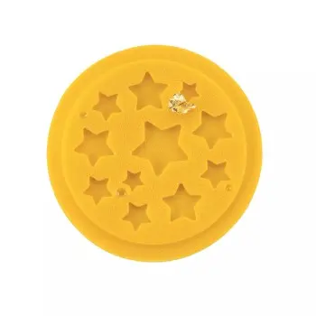 Silikomart Professional Mini Stars Decor Pastry Topper Mold - ø 70 mm x h 2.5 mm - 6 pcs