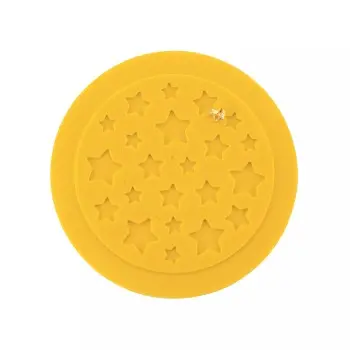 Silikomart Professional Stars Decor Pastry Topper Mold - ø 180 mm x h 2.5 mm