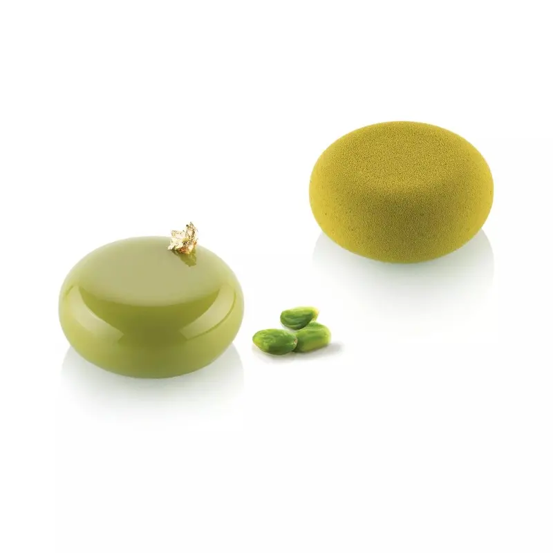 Silikomart Professional Stone 145 Single Portion Silicone Pastry Mold - ø78 mm x h 37 mm - 145ml - 6 cavity