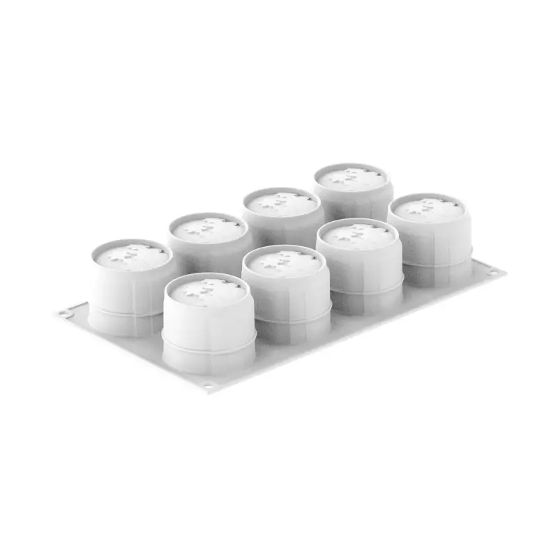 Silikomart Professional Antea 130 Single Portion Silicone Pastry Mold - ø62 mm x h 51 mm - 130ml - 8 cavity