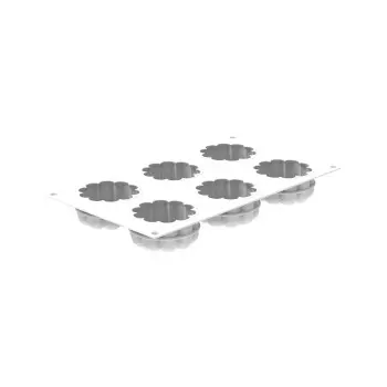 Silikomart Professional Charlotte 100 Single Portion Silicone Pastry Mold - ø70 mm x h 33 mm - 100ml - 6 cavity