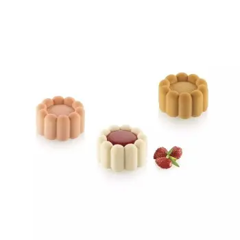 Silikomart Professional Charlotte 30 Mini Portion Silicone Pastry Mold - ø45 mm x h 25 mm - 30ml - 15 cavity