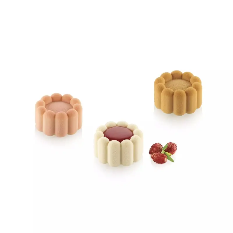 Silikomart Professional Charlotte 30 Mini Portion Silicone Pastry Mold - ø45 mm x h 25 mm - 30ml - 15 cavity