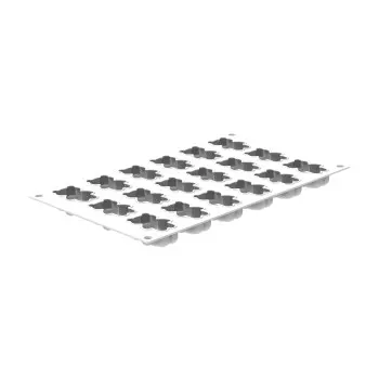 Silikomart Professional Teddy Bear XS 20 Mini Portion Silicone Pastry Mold - 50 mm x 36 mm x h 21 mm - 20ml - 18 cavity