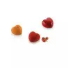 Silikomart Professional Cuore Heart XS 13 Mini Portion Silicone Pastry Mold - 34 mm x33 mm x h 20 mm - 13ml - 18 cavity