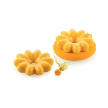 Silikomart Professional Bloom 45 Single Portion Silicone Pastry Mold - ø77 mm x h 17 mm - 45ml - 6 cavity