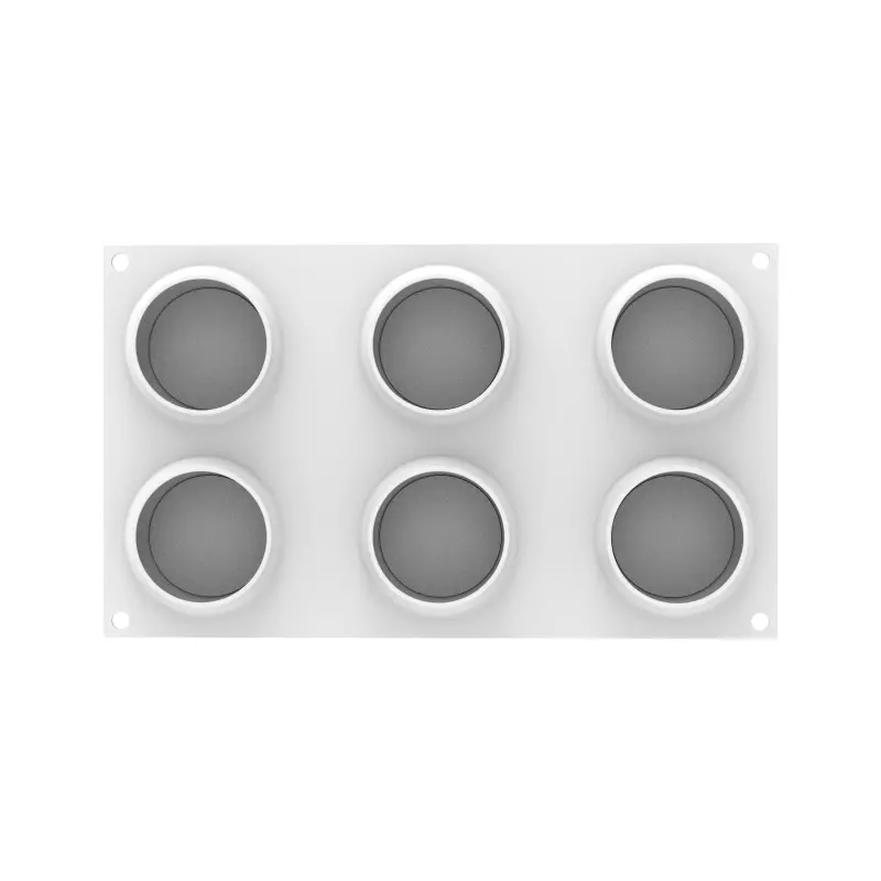 Silikomart Professional The slice of citrus 100 Single Portion Silicone Pastry Mold - ø70 mm x h 31 mm - 100ml - 6 Cavity
