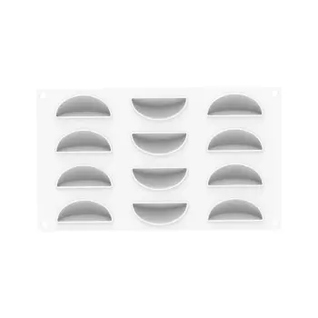 Silikomart Professional Maritozzo 135 Single Portion Silicone Pastry Mold - ø68 mm x h 40 mm - 117ml - 6 Cavity