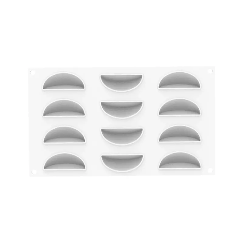 Silikomart Professional Maritozzo 135 Single Portion Silicone Pastry Mold - ø68 mm x h 40 mm - 117ml - 6 Cavity