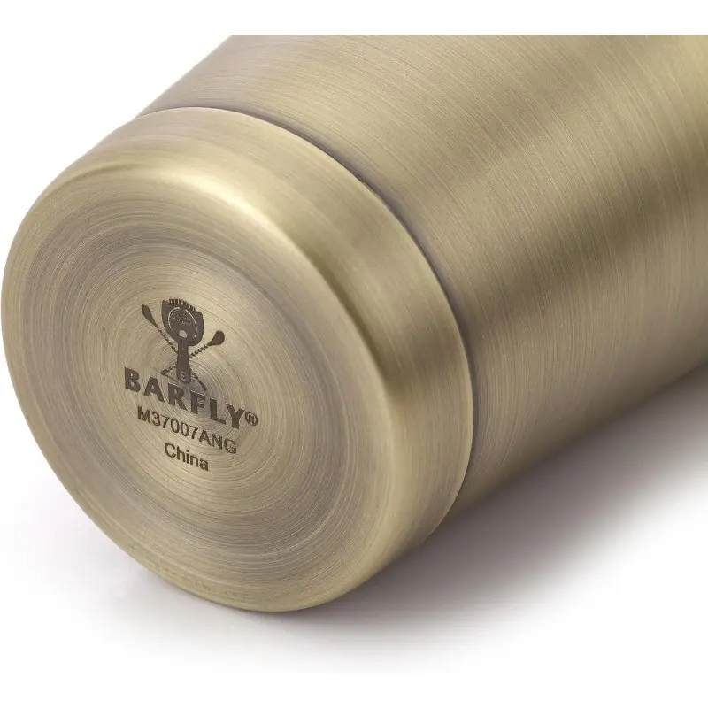 Barfly 18 oz Shaker/Tin - Antique Gold - Set of 6