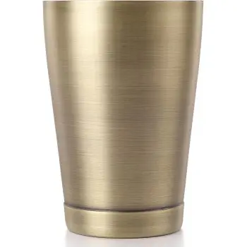 Barfly 18 oz Shaker/Tin - Antique Gold - Set of 6