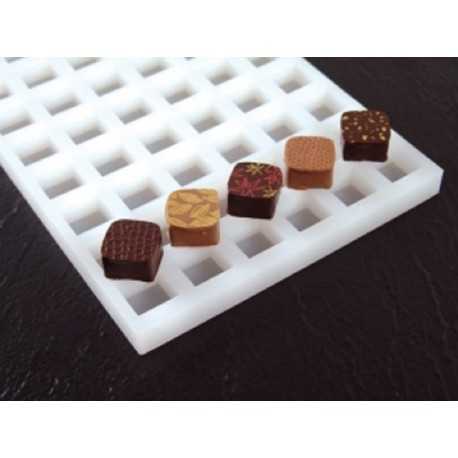 Pavoni LS02 Pavoni Chocoflex Ganache Mold Square - LS02 Chocolate Ganache Molds