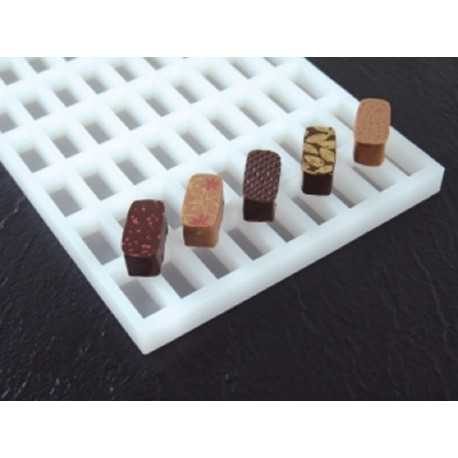 Pavoni LS03 82582 Pavoni Chocoflex Ganache Mold Rectangle - LS03 Chocolate Ganache Molds