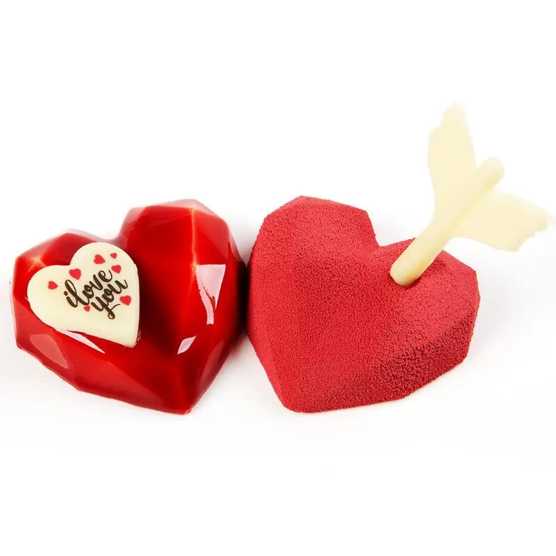Heart Love Edible Chocolate Decoration 3 cm - 160 pcs Heart Love Edible Chocolate Decoration 3 cm - 160 pcs