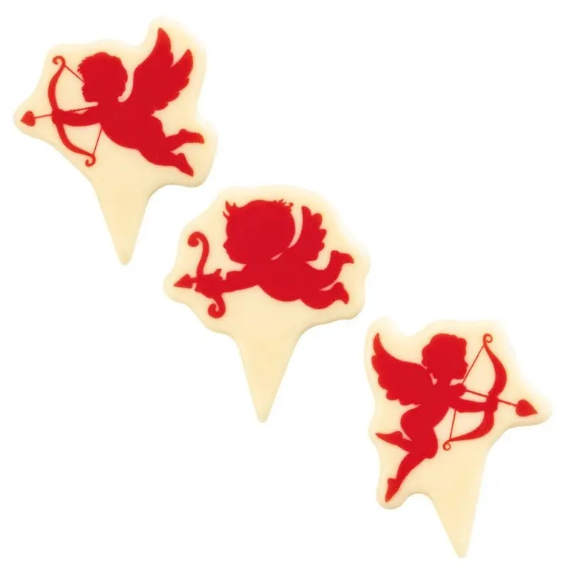 Cupid Edible Chocolate Decoration 4.5 x 5.8 cm - 75 pcs Cupid Edible Chocolate Decoration 4.5 x 5.8 cm - 75 pcs