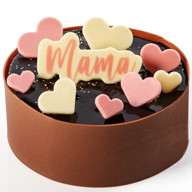 Edible Chocolate Decoration Hearts in 4 Different Sizes - 160 pcs