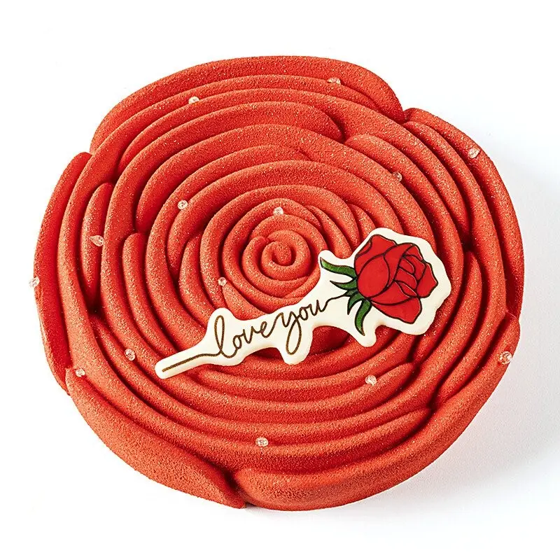 I Love You Red Rose Edible Chocolate Decoration 4.6 x 11.4 cm - 40 pcs I Love You Red Rose Edible Chocolate Decoration 4.6 x 11.4 cm - 40 pcs