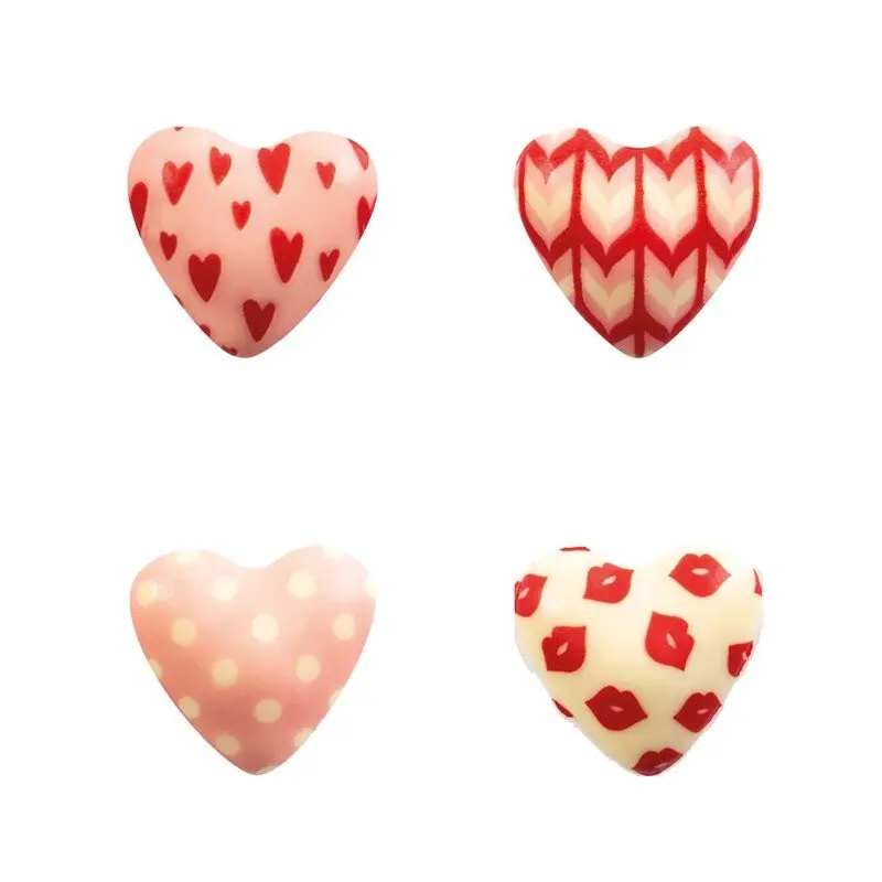 Multi Design Hearts Edible Chocolate Decoration 3.8 x 3.5 cm - 72 pcs Multi Design Hearts Edible Chocolate Decoration 3.8 x 3.5 cm - 72 pcs