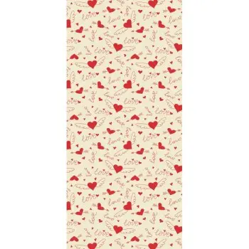 Love and Flying Hearts Chocolate Transfer Sheets 30 x 40 cm - Pack of 10