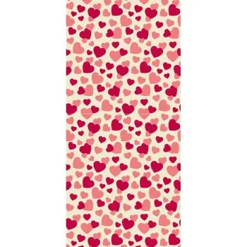 Pink and Red Hearts Chocolate Transfer Sheets 40 x 30 cm - Pack of 10