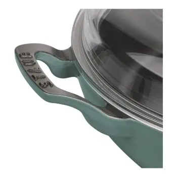 Staub 3.5-qt Braiser with Glass Lid - Eucalyptus