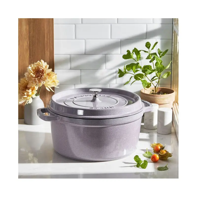 Staub 7-qt Round Dutch Oven - Lilac Staub 7-qt Round Dutch Oven - Lilac
