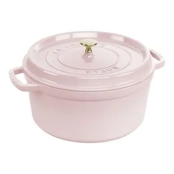 Staub 7-qt Round Dutch Oven - Pink Peony