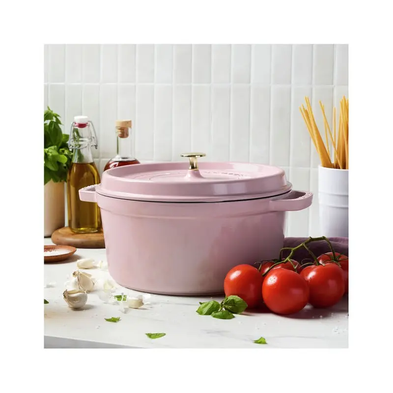Staub 7-qt Round Dutch Oven - Pink Peony