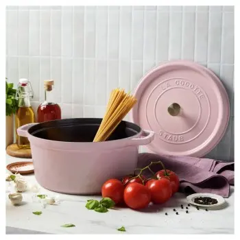 Staub 7-qt Round Dutch Oven - Pink Peony