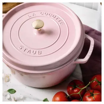 Staub 7-qt Round Dutch Oven - Pink Peony