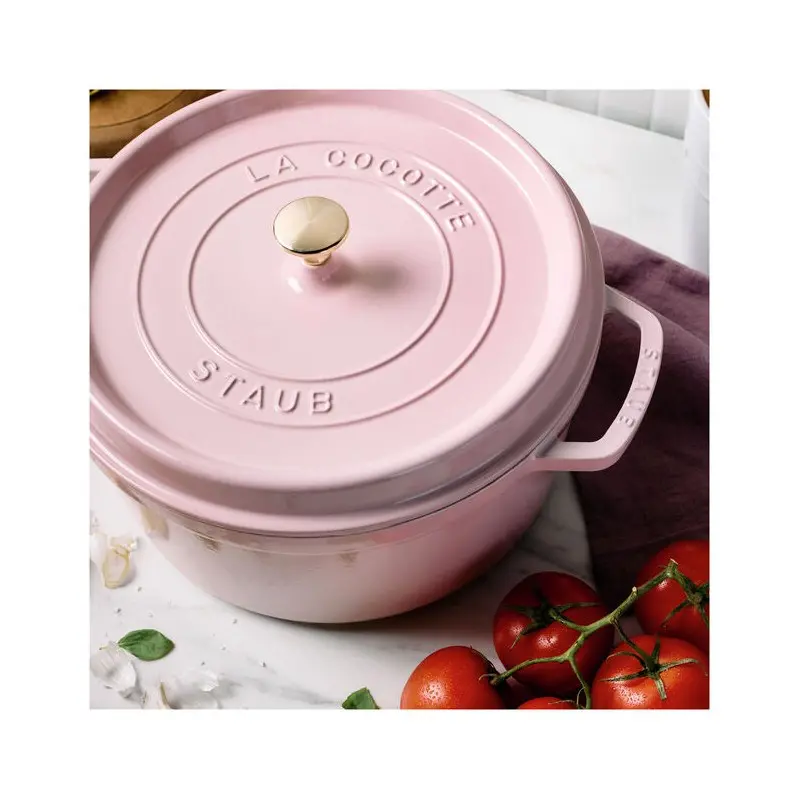 Staub 7-qt Round Dutch Oven - Pink Peony