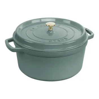 Staub 7-qt Round Dutch Oven - Eucalyptus