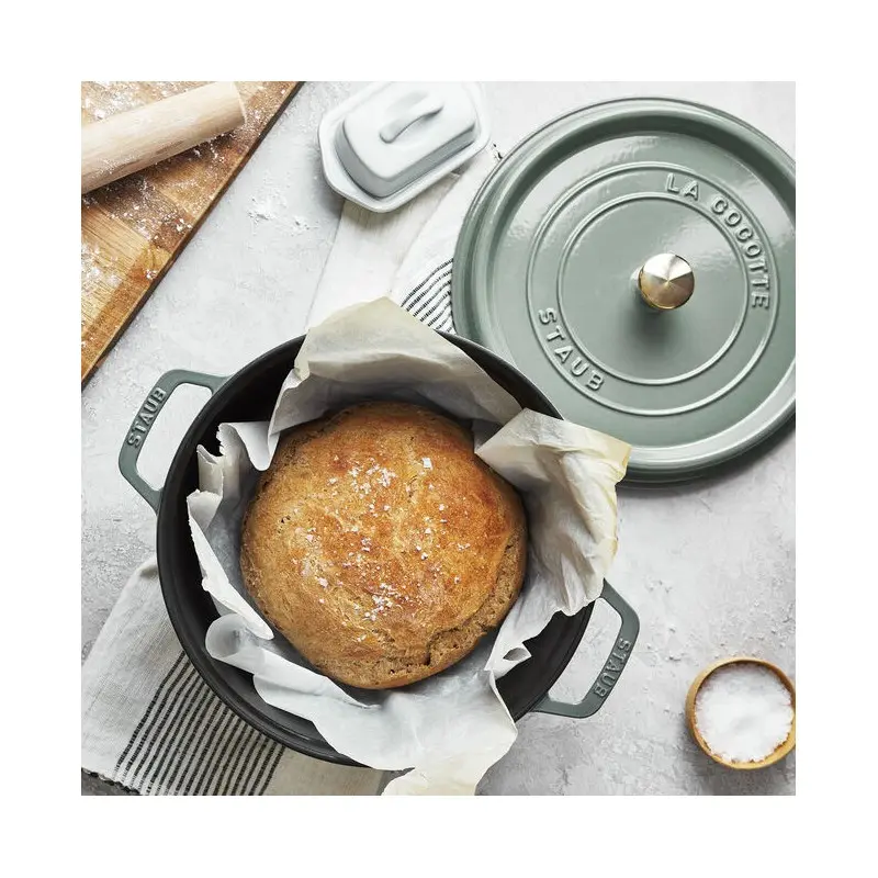 Staub 7-qt Round Dutch Oven - Eucalyptus Staub 7-qt Round Dutch Oven - Eucalyptus