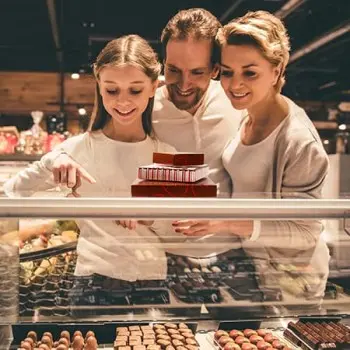 Valentine Hearts Square Chocolate Box Cover - 3.69 x 3.69 x 1.13 in - Pack of 50