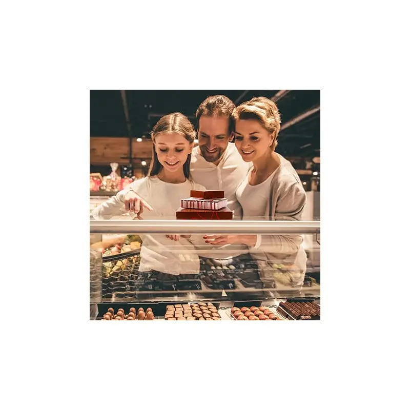 Valentine Hearts Square Chocolate Box Cover - 3.69 x 3.69 x 1.13 in - Pack of 50