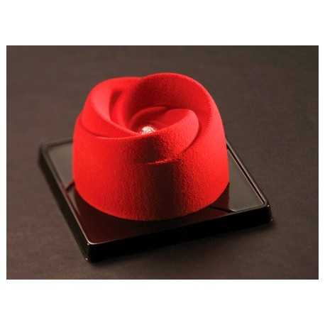 Pavoni PX039 Pavoflex Professional Silicone Mold Rose Heart Bocciolo - 24 Cavity - PX039 Pavoflex Single Portion Mold