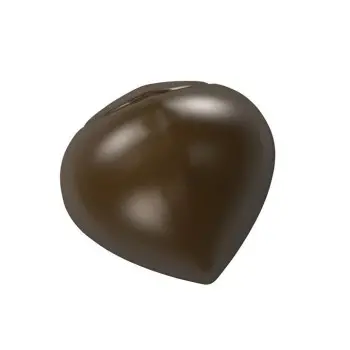 Polycarbonate Chestnut Chocolate Praline Mold - 35 mm x 32.5 mm x 15.5 mm - 9 gr - 24 cavity