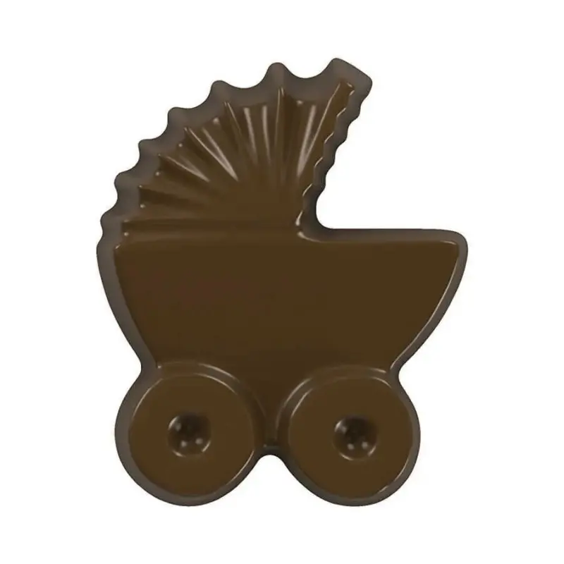 Polycarbonate Baby Buggy Stroller Chocolate Mold - 70 mm x 58 mm x 12 mm - 28 gr - 6 cavity