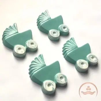 Polycarbonate Baby Buggy Stroller Chocolate Mold - 70 mm x 58 mm x 12 mm - 28 gr - 6 cavity